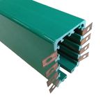 PVC Enclosed Conductor Rail System Self - Extinguishing Green Boxline