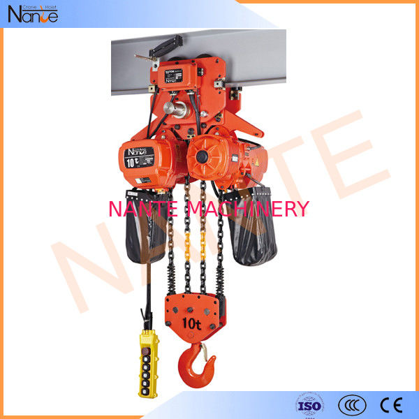High Efficient 25 Ton / 40 Ton Electric Chain Hoist With Motorized Trolley